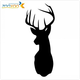 Black Reindeer Chalkboard Wall Sticker